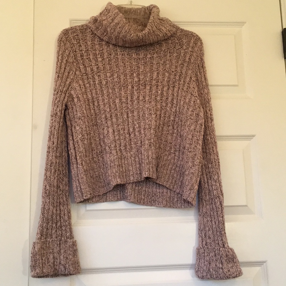 Free People Crop Turtleneck Sweater!
